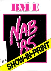 June 1985 Broadcast Management Engineering