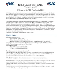 NFL Flag Football Program Guide