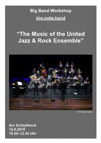 Programm Workshop Big Band