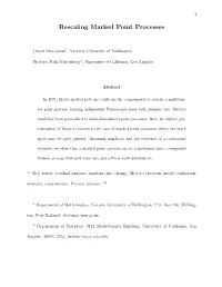 Rescaling Marked Point Processes