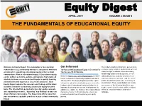 The Fundamentals of Educational Equity