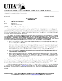 Uniform Intermodal Interchange & Facilities Access Agreement