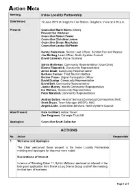 Action Note Meeting: Irvine Locality Partnership
