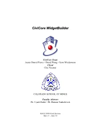 Civicore Widgetbuilder