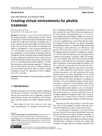 Creating Virtual Environments for Phobia Treatment