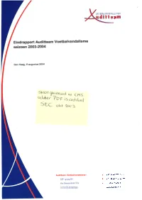 Ei Ndrapport Auditteam Voetbalvandalisme Seizoen 2003'2004