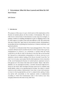 Freedom and Determinism (Topics in Contemporary Philosophy)