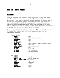 Part VI More Affixes