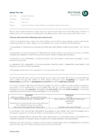 SAA Job Spec February 2021