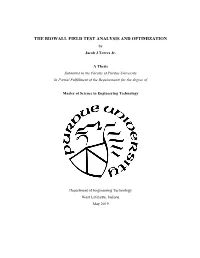 THE BIOWALL FIELD TEST ANALYSIS and OPTIMIZATION by Jacob J Torres Jr