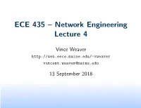 ECE 435 – Network Engineering Lecture 4