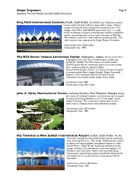 Geiger Engineers Page 8 Selected Tensile Membrane and Cable Structures