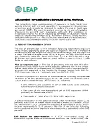 Hiv & Hepatitis C Exposure Detail Protocol