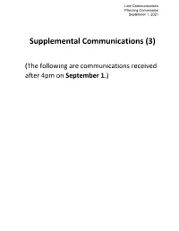 Supplemental Communications (3)