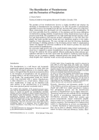 The Electrification of Thunderstorms and the Formation of Precipitation