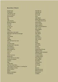 Abbie Reilly – Song List