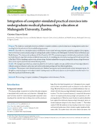 Integration of Computer-Simulated Practical Exercises Into