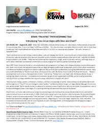 KDWN “ENLIVENS” THEIR MORNING TALK Introducing “Live in Las Vegas with Dave and Chad!”