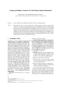Design and Stiffness Analysis of 12 Dof Poppy-Inspired Humanoid