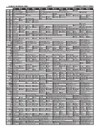 Sunday Morning Grid 6/4/17 Latimes.Com/Tv Times