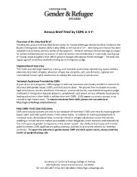 Amicus Brief Filed by CGRS in S-F