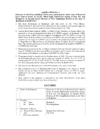 Of Reserved Forest Land in Favour Of