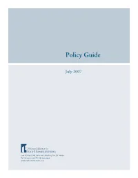 Policy Guide