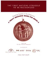 The First Nations Struggle to Be Recognized