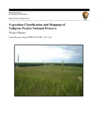 Vegetation Classification and Mapping of Tallgrass Prairie National Preserve Project Report
