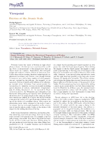 Viewpoint Friction at the Atomic Scale