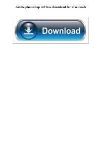 Adobe Photoshop Cs5 Free Download for Mac Crack