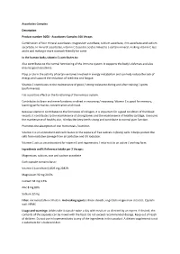 Ascorbates Complex Description Product Number B050