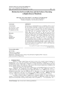 Distinction Between Inflection and Derivation of Learning Reduplication in Mandarin