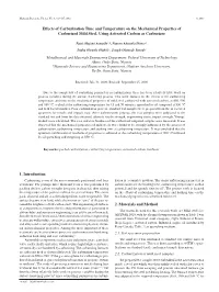 Effects of Carburization Time and Temperature on the Mechanical Properties of Carburized Mild Steel, Using Activated Carbon As Carburizer