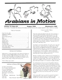 Submission Guidelines Letter from the Editor 1 Volume 13, Issue #8