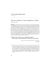 The Once and Future Countervailing Power of Labor Catherine L