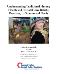 Understanding Traditional Hmong Health and Prenatal Care Beliefs, Practices, Utilization and Needs