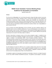 WASH Cluster Sanitation Technical Working Group Guidelines for Household Level Sanitation Updated October 2019