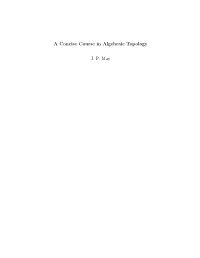 A Concise Course in Algebraic Topology