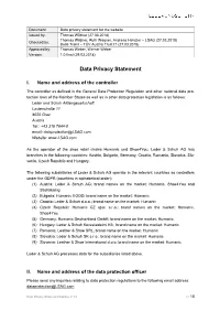 Data Privacy Statement
