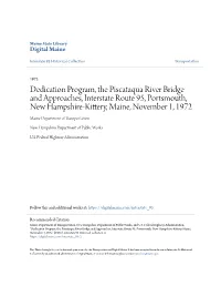 Dedication Program, the Piscataqua River Bridge and Approaches
