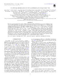 UV–OPTICAL OBSERVATION of TYPE Ia SUPERNOVA SN 2013Dy in NGC 7250 Qian Zhai1,2,3, Ju-Jia Zhang1,3, Xiao-Feng Wang4, Tian-Meng Zhang5, Zheng-Wei Liu6, Peter J