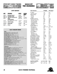 2004 by the Numbers
