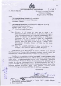 Sub: Diversion of 1.26 Hectare of Forest Land in Sy.No. I of Executive
