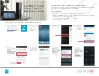 Control4 Alexa Quick Start Guide