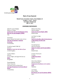 Rule of Law Summit