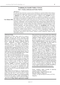Doshas, Subdoshas and Dosha Prakritis ABSTRACT in Traditional Ayurveda, Basic Concepts Such As Tridosha Are Introduced Didactically