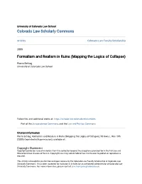 Formalism and Realism in Ruins (Mapping the Logics of Collapse)