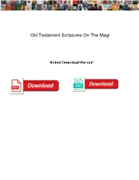 Old Testament Scriptures on the Magi