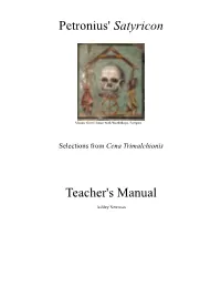 Petronius' Satyricon Teacher's Manual